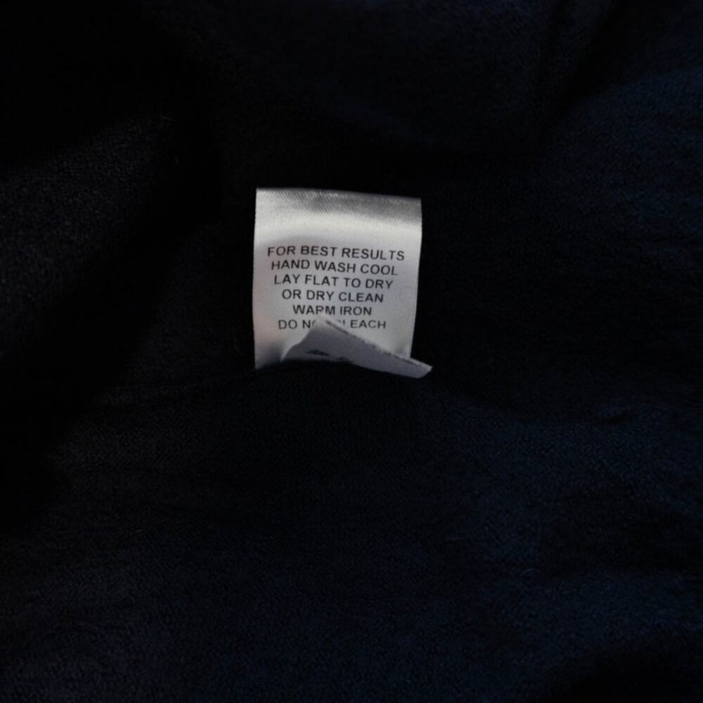 Peter Millar Merino Wool Dark Navy Blue XXL Long Sleeve Golf Sweater - Picture 7 of 8
